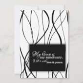 私の家は私の聖域の家のインスピレーション賛美である 招待状 (正面)