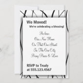 私の家は私の聖域の家のインスピレーション賛美である 招待状 (裏面)