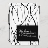 私の家は私の聖域の家のインスピレーション賛美である 招待状 (正面/裏面)