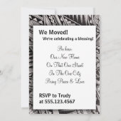 私の家は私の聖域の家のインスピレーション賛美である 招待状 (裏面)