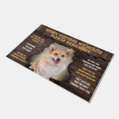 私の家を訪れる時はコーギを思い出して ドアマット (アングル)