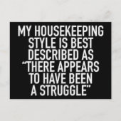 私の家事スタイルは最高のポストカーと呼ばれている ポストカード (正面)