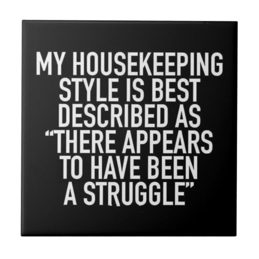 私の家事最高のスタイルがあそこに タイル (正面)