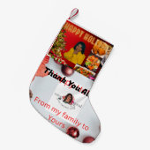 私の家族からあなたのストッキングまで スモールクリスマスストッキング (正面 (吊り時))