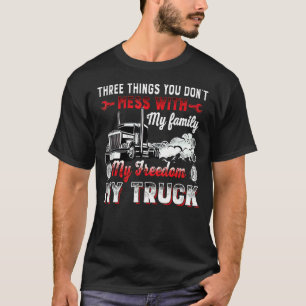 私の家族と散らかさない3つの事私の真実 Tシャツ