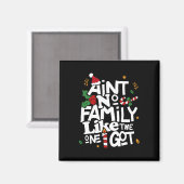 私の家族に似た家族は得いない マグネット (正面/裏面)