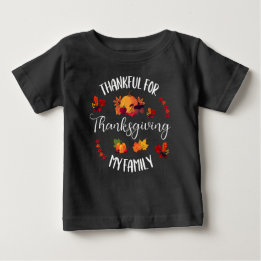 私の家族に対する感謝の気持ちを表す ベビーTシャツ