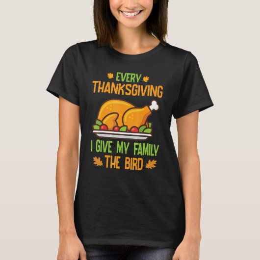 私の家族に感謝するトルコの肉与え料理料理 Tシャツ (正面)