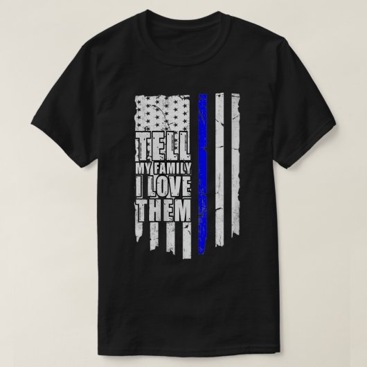 私の家族に私はアメリを愛していると言動揺してう Tシャツ (デザイン正面)