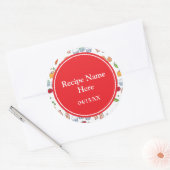 私の家族のレシピ ラウンドシール (封筒)