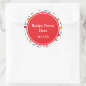 私の家族のレシピ ラウンドシール (バッグ)