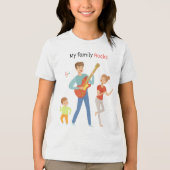 私の家族の岩 トライブレンドＴシャツ (正面)