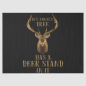 私の家族の木には鹿のスタンドがある狩り 薄葉紙 (正面)