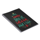 私の家族の木はナッツでいっぱいで、私はそれを愛するクリスマス ノートブック (右側)