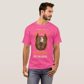 私の家族の犬フーと混乱しない3つの事 Tシャツ (正面フル)
