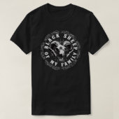 私の家族の黒い羊 Tシャツ (デザイン正面)