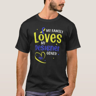 私の家族は私のデザイナーの遺伝子を愛している Tシャツ