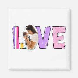 私の家族への愛 | 自分の写真を作成する マグネット