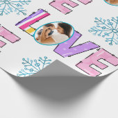 私の家族への愛 | 自分の写真を作成する ラッピングペーパー (角)