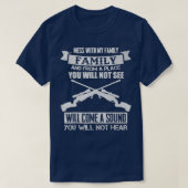 私の家族スナイパーサウンドとの混乱i軍隊家族 tシャツ (デザイン正面)