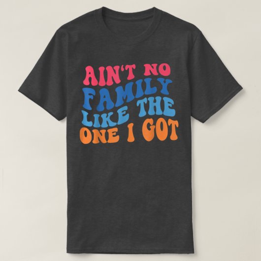 私の家族ルーと同じ得のおもしろい家族は Tシャツ (デザイン正面)