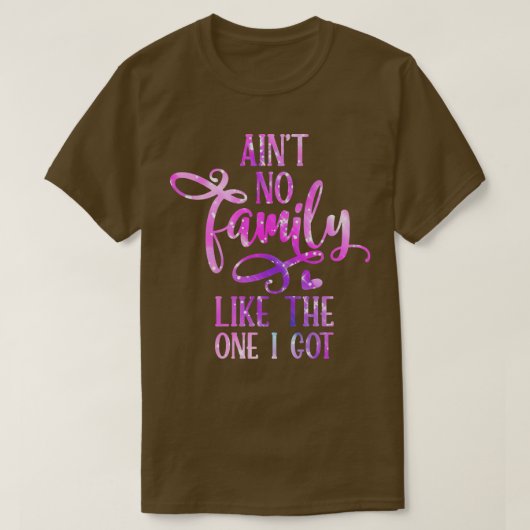 私の家族ルーと同じ得のおもしろい家族は Tシャツ (デザイン正面)