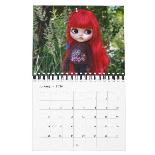 私の家族 カレンダー (1月 2026)