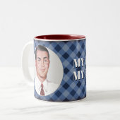 私の家私の規則! ツートーンマグカップ (正面左)