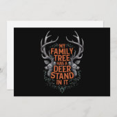 私の家系図には猟のために鹿の台が含まれている シーズンカード (正面/裏面)