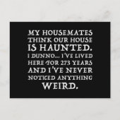 私の家考えの仲間は幽霊のよく出る ポストカード (正面)