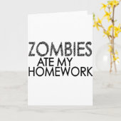 私の宿題でゾンビ カード (黄色い花)