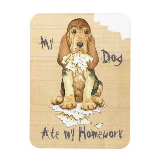 私の宿題食べに私のブラッド マグネット (縦)