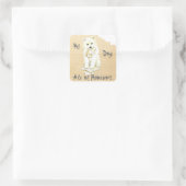 私の宿題食べをサモイ スクエアシール (バッグ)