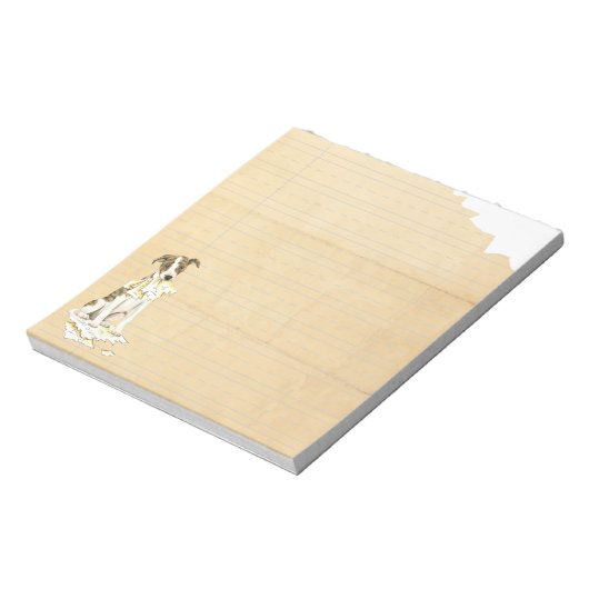 私の宿題食べを打ち据える ノートパッド (回転)