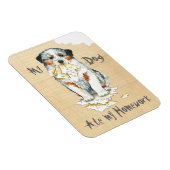 私の宿題食べを楽しみたい マグネット (右側)