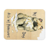 私の宿題食べを聞いた マグネット (横)