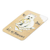 私の宿題食べを見る マグネット (左側)