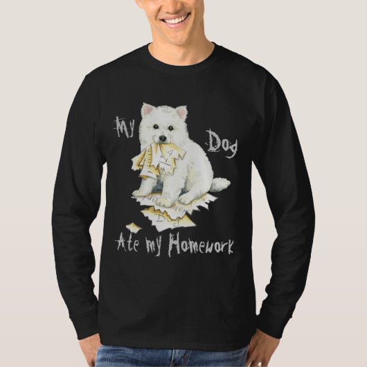 私の宿題食べを見る Tシャツ (正面)