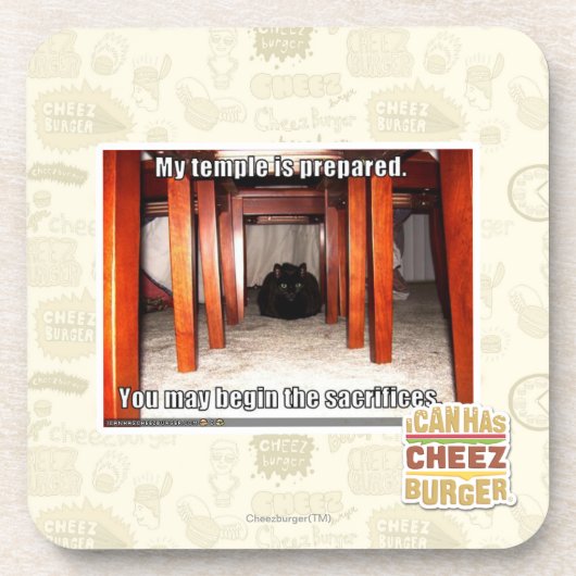 私の寺院は準備されます コースター (正面)