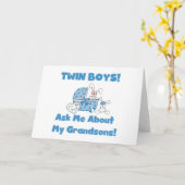 私の対の孫について尋ねて下さい カード (黄色い花)