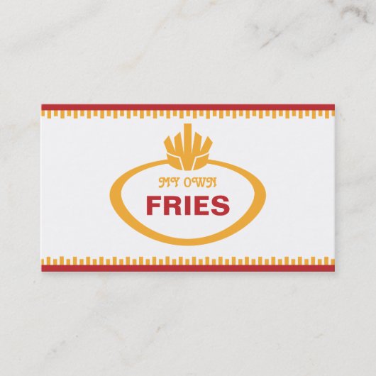 私の専有物は揚がります 名刺 (正面)