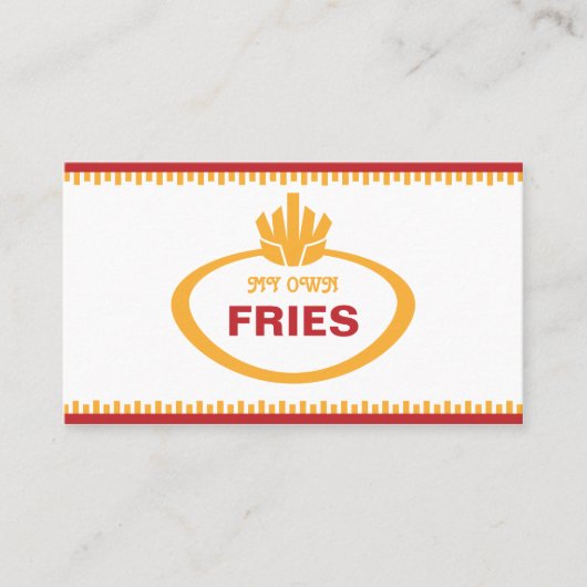 私の専有物は揚がります 名刺 (正面)