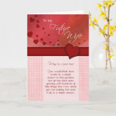 私の将来の妻へ私はあなたを愛する理由 カード (黄色い花)