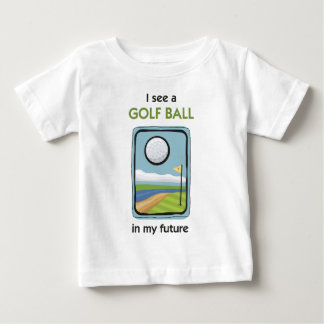 私の将来ゴルフボールがあります ベビーTシャツ