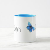 私の小さいエデンの青い蝶マグ マグカップ (中央)