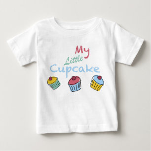 私の小さいカップケーキの幼児のTシャツ ベビーTシャツ