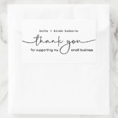 私の小さいサイズをサポートしてくれてありがとう 長方形シール (バッグ)