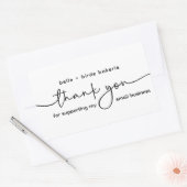 私の小さいサイズをサポートしてくれてありがとう 長方形シール (封筒)