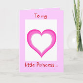 私の小さいプリンセス-挨拶状に シーズンカード (正面)