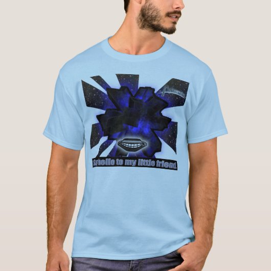 私の小さい友人に挨拶して下さい Tシャツ (正面)